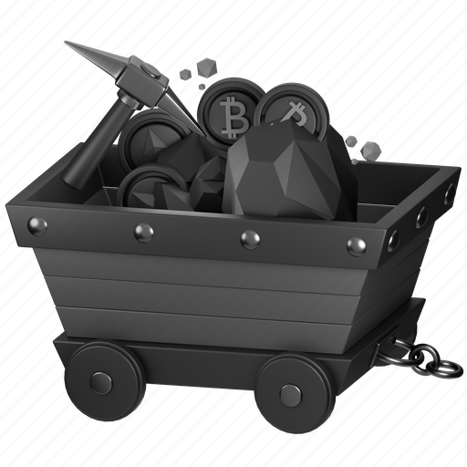 Mining, 3d, exchange, crypto, coin, currency, business icon - Download on Iconfinder