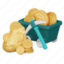 mining rig icon, cryptocurrency icon, investment icon, 3d cryptocurrency, digital currency, crypto investment, cryptocurrency investment 