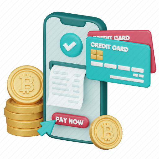 Bitcoin, payment, business, currency, finance, blockchain 3D illustration - Download on Iconfinder