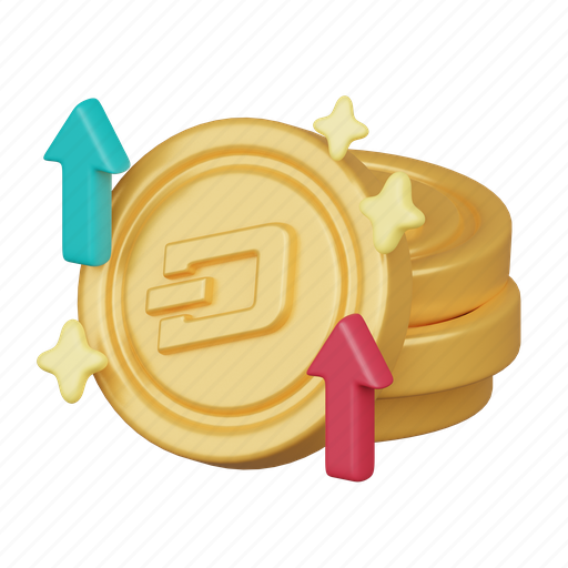 Dash, dash coin, cryptocurrency icon, investment icon, 3d cryptocurrency, digital currency, crypto investment 3D illustration - Download on Iconfinder