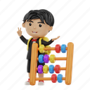 kid, child, student, school, education, study, boy, character, abacus 