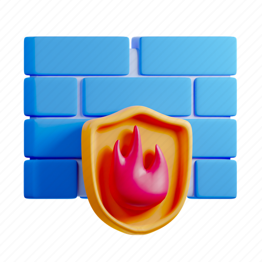 Firewall, security, encryption, protection 3D illustration - Download on Iconfinder