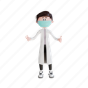 character, doctor, asking, pose, illustration, object, people, man, job