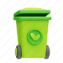 recycle bin, green energy, ecology, dustbin, garbage can 