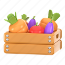 harvest, basket, illustration, 3d, fruit, food, vector, market, farm, organic, vegetable, isolated, natural, store, fresh, healthy, icon, design, grocery, background, brown, box, white, sale, green, object, wooden, vitamin, concept, supermarket, vegetarian, nutrition, realistic, advertising, tomato, agriculture, autumn, red, shop, garden, retail, container, product, crate, wood, storage, set, holiday, apple, season 