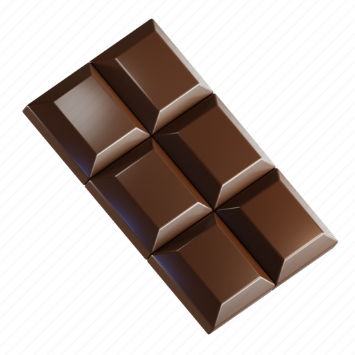 Chocolate, sweet, dessert, sugar, junk food 3D illustration - Download on Iconfinder