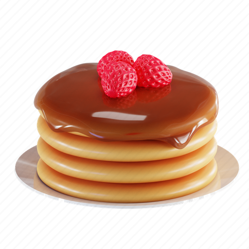 Pancake, pancakes, syrup, sweet, dessert, cake, sugar 3D illustration - Download on Iconfinder
