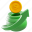 dollar, rate, increases, coin, money, accounting, cash, saving 