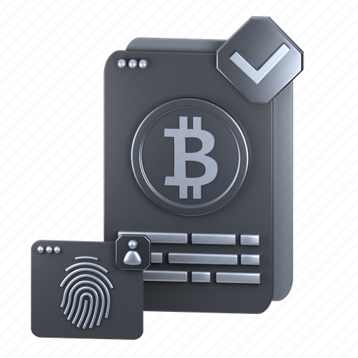 Bitcoin, smart, contract, 3d, finance, concept, digital icon - Download on Iconfinder