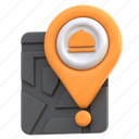 restaurant, location, food delivery, marker, food, kitchen, pin, map, drink, cooking, gps, direction, cook