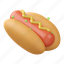 hotdog, meal, bread, food, breakfast, dish, hot dog, fastfood, junk food 