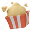 popcorn, snack, cinema, film, food, bucket, box, fast food, junk food 