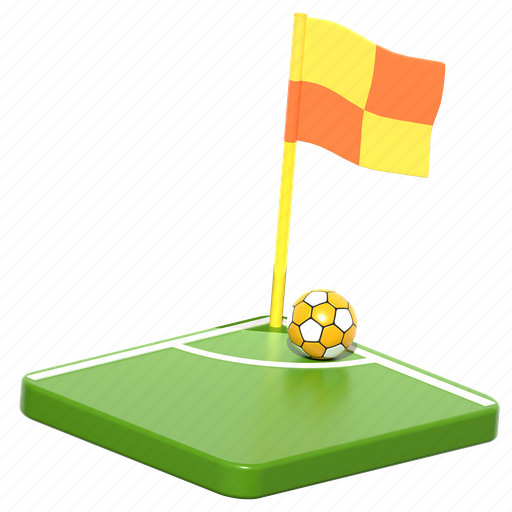 Corner, kick, sport, goal, football, soccer, illustration icon - Download on Iconfinder