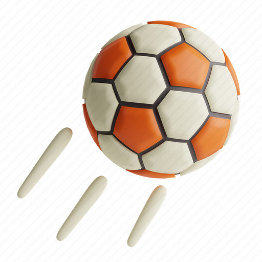 Ball, football, soccer, sports, game, kick 3D illustration - Download on Iconfinder