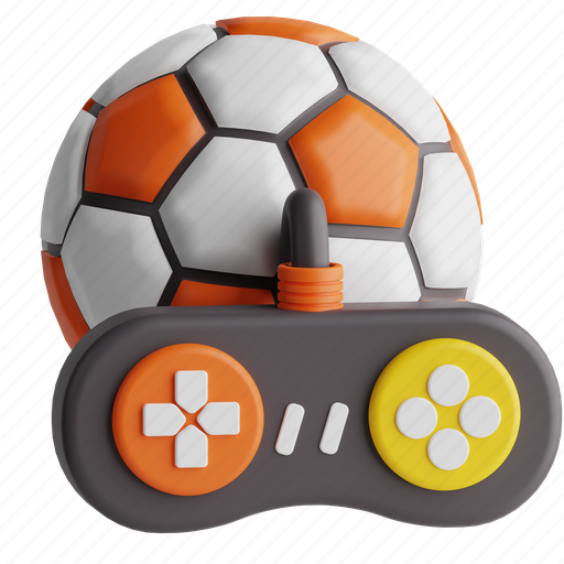 Esport football, video game, gaming, virtual, competition 3D illustration - Download on Iconfinder