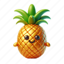 pineapple, fruit, tropical, healthy, fresh, ananas