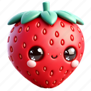 strawberry, fruit, berry, healthy, avatar, food, face