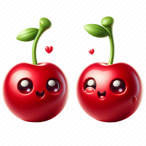 Red, cherry, fruit, cherries, berry, green, healthy icon - Download on Iconfinder