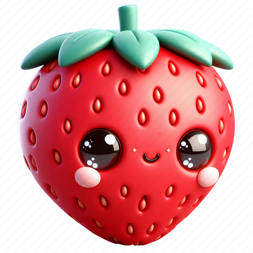 Strawberry, fruit, berry, healthy, avatar, food, face icon - Download on Iconfinder