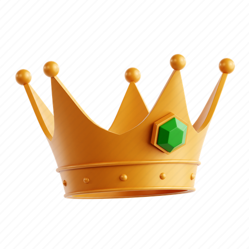 Crown, royalty, victory, king, queen, ruler 3D illustration - Download on Iconfinder