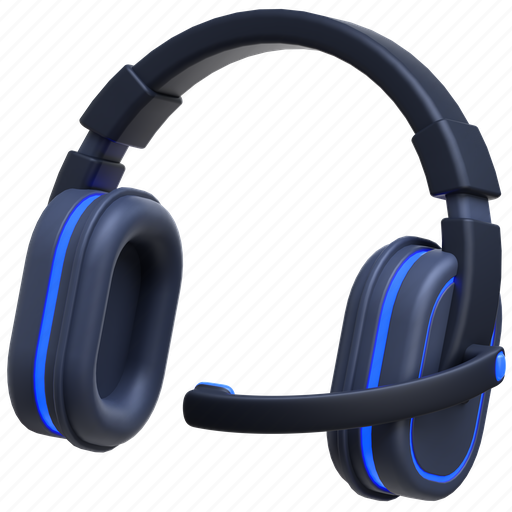 Headset, 3d, icon, headphone, vector, isolated, phone icon - Download on Iconfinder