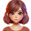 3d, girl, cute girl, avatar, profile 
