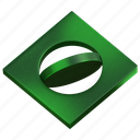 abstract, green, glass, 3d art, geometric, 3d render, 3d shape, 3d element, 3d icon 