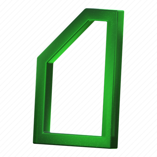 Abstract, green, glass, 3d art, geometric, 3d render, 3d shape 3D illustration - Download on Iconfinder