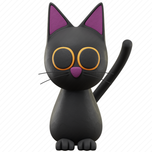 Cat, animal, pet, kitty, animals, cute 3D illustration - Download on Iconfinder