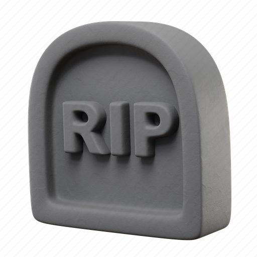 Tomb, stone, grave, halloween, rip, death, graveyard 3D illustration - Download on Iconfinder