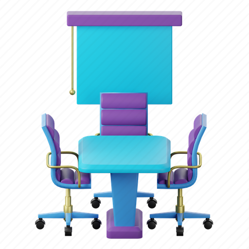 Conference, room, chair, office, meeting, business, interior icon - Download on Iconfinder