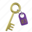 key, keychain, room key, keyring, house key, lock key 