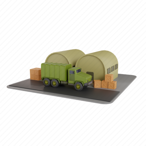 Military, war, army, base, transport, aircraft, truck icon - Download on Iconfinder