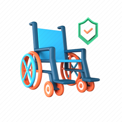 Disability, insurance, security, protection 3D illustration - Download on Iconfinder