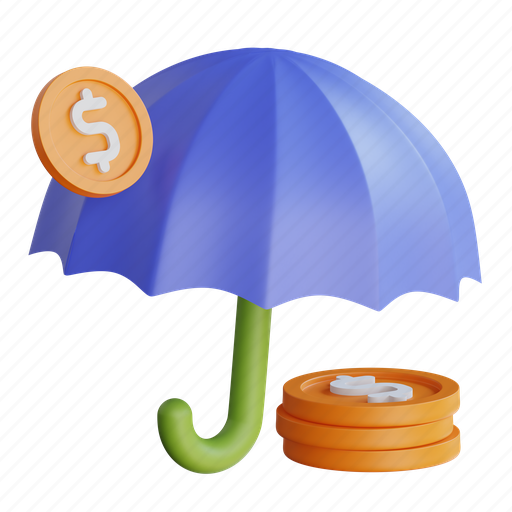 Financial, insurance, 3d 3D illustration - Download on Iconfinder
