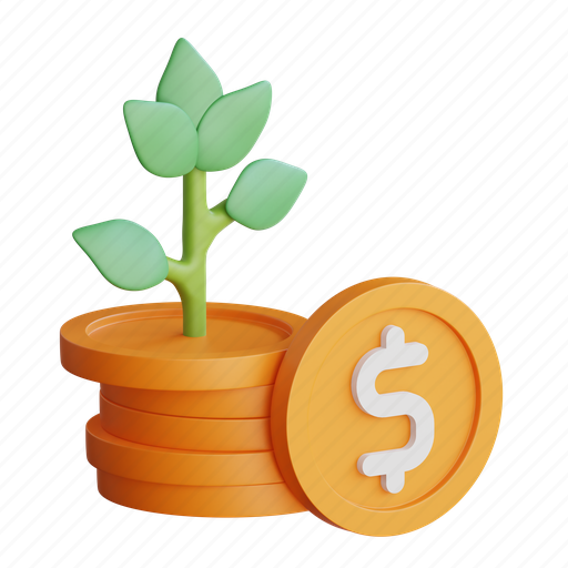 Investment, growth, 3d 3D illustration - Download on Iconfinder