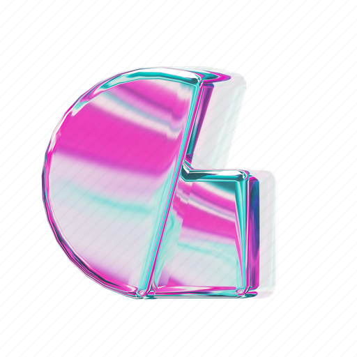 G, letter, alphabet, font, gradient, foil, iridescent icon - Download on Iconfinder