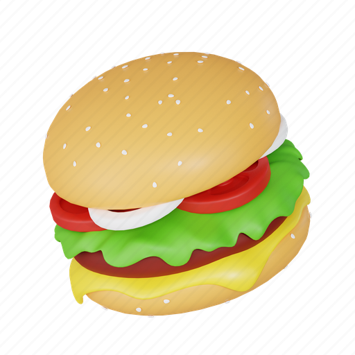 Fast food, hamburger icon, cheeseburger, sandwich icon, fast food icon, burger joint, drive thru 3D illustration - Download on Iconfinder