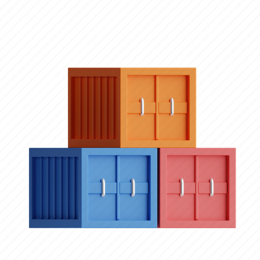 Container, cargo, logistic, shipping 3D illustration - Download on Iconfinder
