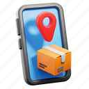 tracking, delivery, package, location, logistic, box, mobile phone 