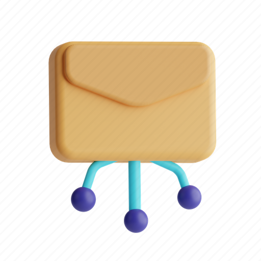 Email, network, message, letter 3D illustration - Download on Iconfinder