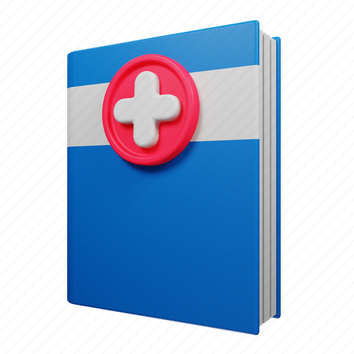 Medical, book, healthcare, education, care, study, medicine 3D illustration - Download on Iconfinder
