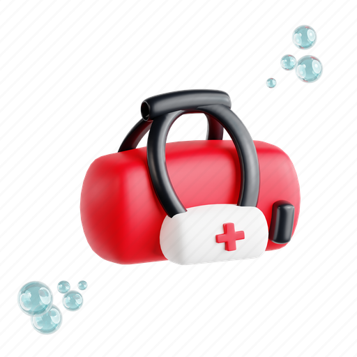 Medical, bag, health, healthcare, medicine, doctor 3D illustration - Download on Iconfinder