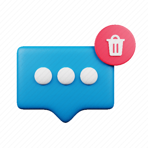 Delete, message, bubble, mail, chat, communication, interaction icon - Download on Iconfinder