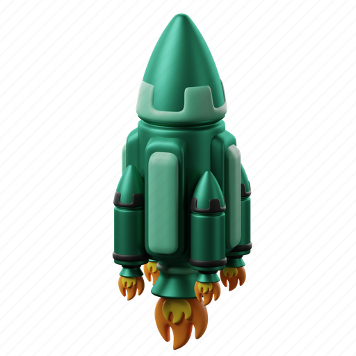 Missile, rocket, spacecraft, rocket launch, war, launch 3D illustration - Download on Iconfinder