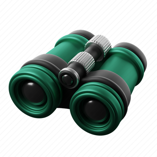 Binocular, instrument, binoculars, view, spyglass, tool 3D illustration - Download on Iconfinder