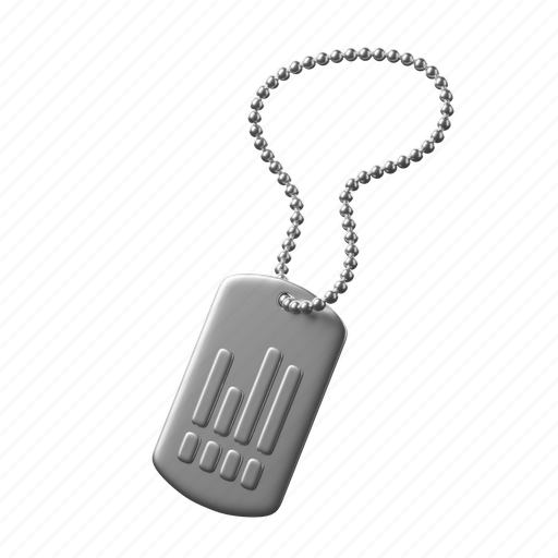 Dog, tags, dog tag, identity, military, identification 3D illustration - Download on Iconfinder
