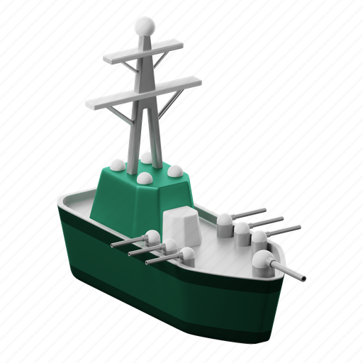 Naval, vessel, transportation, transport, naval vessel, war transportation 3D illustration - Download on Iconfinder