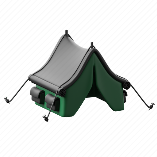 Military, tent, emergency, camping, outdoor 3D illustration - Download on Iconfinder