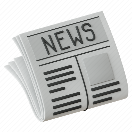 News, information, paper, press, communication 3D illustration - Download on Iconfinder
